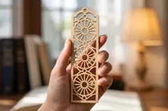 Geometric Circle Bookmark Laser Cut Product Image 2