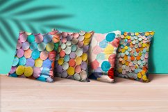 Geometric Colorful Circle Shape Background Digital Paper Product Image 2