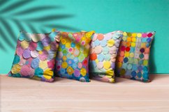 Geometric Colorful Circle Shape Background Digital Paper Product Image 2