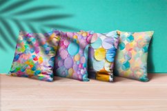 Geometric Colorful Circle Shape Background Digital Paper Product Image 2