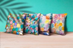 Geometric Colorful Circle Shape Background Digital Paper Product Image 2