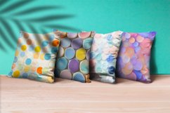 Geometric Colorful Circle Shape Background Digital Paper Product Image 2