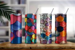 Geometric Colorful Circle Shape Background Digital Paper Product Image 3