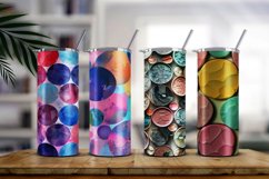 Geometric Colorful Circle Shape Background Digital Paper Product Image 3