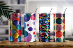 Geometric Colorful Circle Shape Background Digital Paper Product Image 3