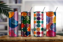 Geometric Colorful Circle Shape Background Digital Paper Product Image 3
