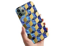 Geometric Colorful Cubes Marble Digital Seamless Paper Product Image 6