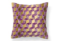 Geometric Colorful Cubes Marble Digital Seamless Paper Product Image 7
