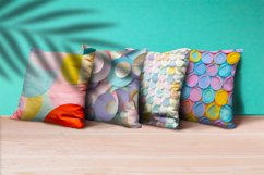 Geometric Colorful Circle Shape Background Digital Paper Product Image 2