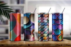 Geometric Colorful Circle Shape Background Digital Paper Product Image 3