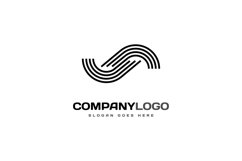 Geometric creative line logo for business company and media Product Image 1