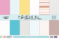 Geometric Digital Scrapbook Papers