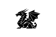 Geometric Dragon Logo Design Product Image 1