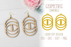 Geometric Eye Laser Cut SVG Template Product Image 1