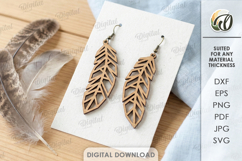 Geometric Earrings Bundle Laser Cut. Dangle Earrings SVG Product Image 13