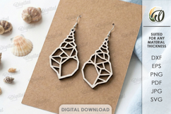 Geometric Earrings Bundle Laser Cut. Dangle Earrings SVG Product Image 6