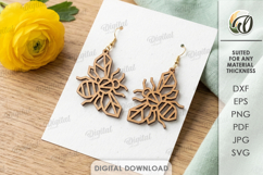 Geometric Earrings Bundle Laser Cut. Dangle Earrings SVG Product Image 10