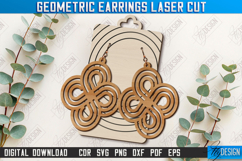 Geometric Earrings Laser Cut | Pendant Earrings |Boho Design Product Image 1