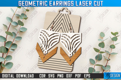 Geometric Pendant Earrings Laser Cut Bundle | Boho Design Product Image 6