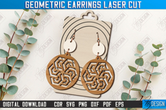 Geometric Earrings Laser Cut | Pendant Earrings |Boho Design Product Image 1