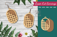 Geometric Earrings Laser Cut Product Image 1