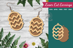 Geometric Earrings Laser Cut Product Image 1