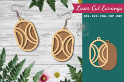 Geometric Earrings Laser Cut Product Image 1