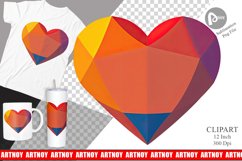 Geometric Heart Clipart Product Image 1