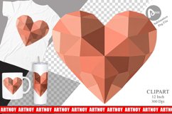 Geometric Heart Clipart Product Image 1