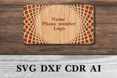 Plywood business card. Wooden business card. Laser cut cards Product Image 3