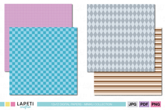 Neutral striped, dotted and geometric backgrounds