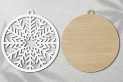 Geometric Snowflake Laser Cut SVG Product Image 2
