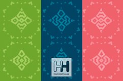 Geometric tile pattern skinny tumbler wrap sublimation Product Image 3