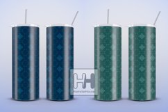 Geometric tile pattern skinny tumbler wrap sublimation Product Image 4