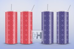 Geometric tile pattern skinny tumbler wrap sublimation Product Image 5