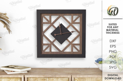 Geometric Wall Clock Bundle Laser Cut . Home Decor SVG Product Image 5