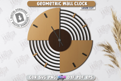 Geometric Wooden Wall Clock Laser Cut Bundle, Modern Decor Product Image 10