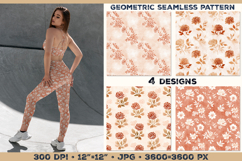 Vintage Hand-Carved Floral Block Print Seamless Pattern Product Image 1