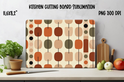 Abstract kitchen board | Geometric cutting glass board Product Image 1