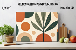 Abstract kitchen board | Geometric cutting glass board Product Image 1