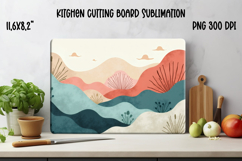 Abstract kitchen board | Geometric cutting glass board Product Image 1