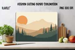 Abstract kitchen board | Geometric cutting glass board Product Image 1