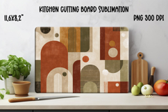 Abstract kitchen board | Geometric cutting glass board Product Image 1