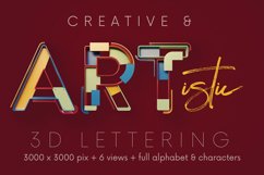 Geometry 3D Lettering Product Image 4