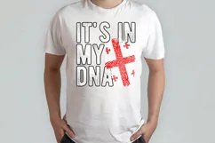 It's in my DNA Georgia Flag Fingerprint PNG Sublimation Product Image 2