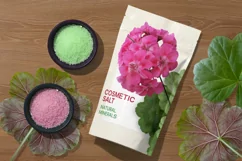 Flowers and leaves of geranium on a transparent background. Product Image 4
