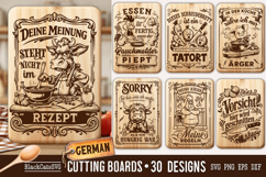 Funny German Kitchen Cutting Board SVG Bundle 30 designs Product Image 2