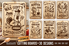 Funny German Kitchen Cutting Board SVG Bundle 30 designs Product Image 3