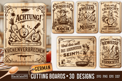 Funny German Kitchen Cutting Board SVG Bundle 30 designs Product Image 5