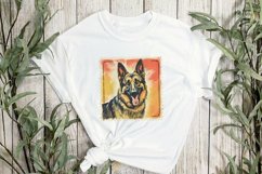 Dog Portrait Vintage Sublimation Clipart Product Image 2